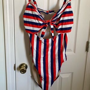 Old Navy Red, White & Blue Striped Swimsuit!